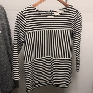 Navy and cream shirt